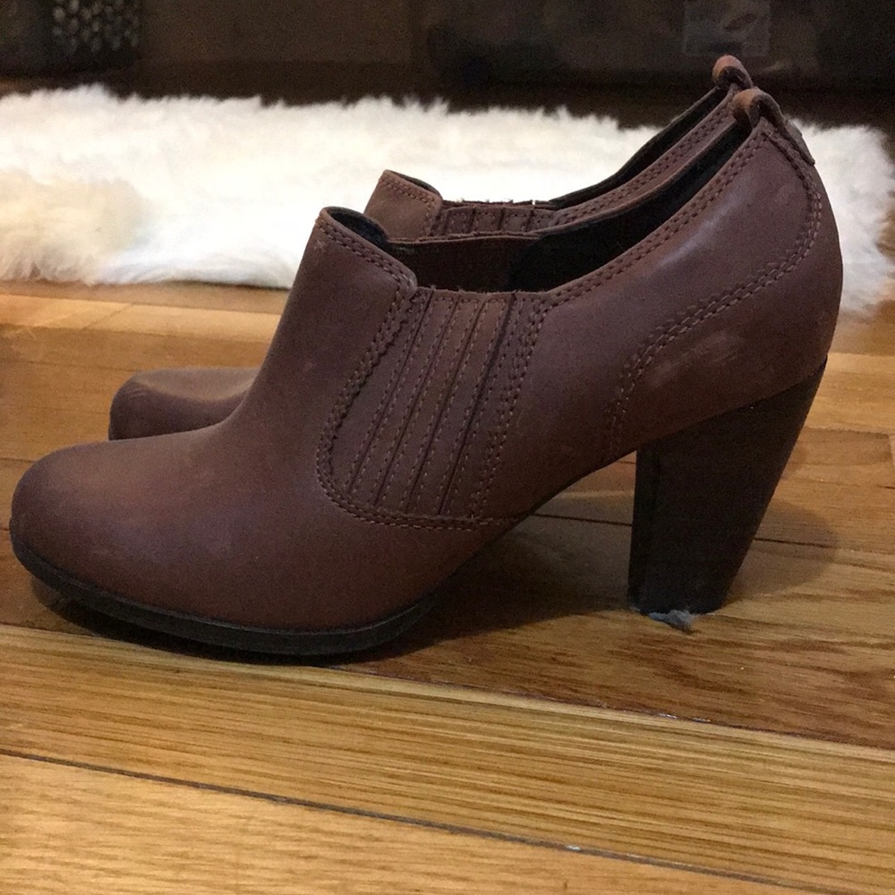 Clark’s brown booties